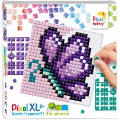 XL Pixel Mosaik - schmetterling viol