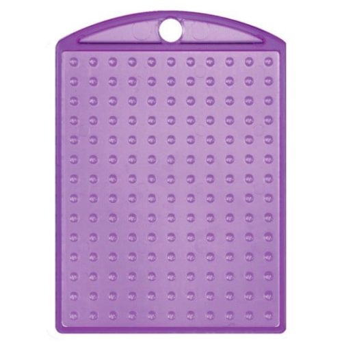 Pixel-Schlüsselanhänger-Medaillon-Violett
