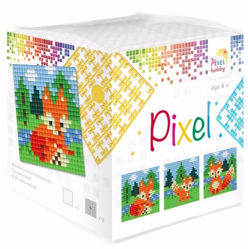 Pixel Wuerfel Fuchs