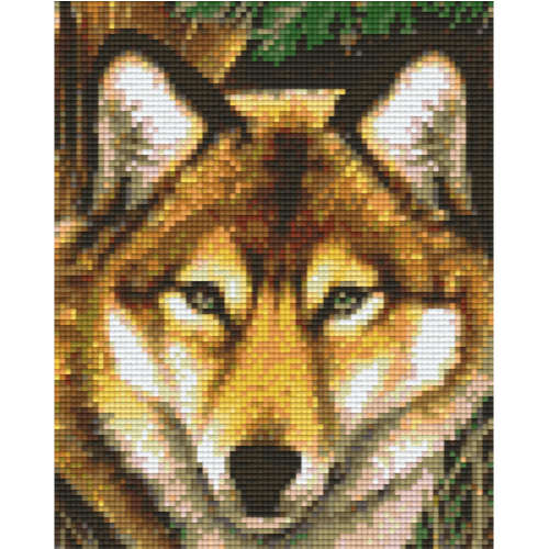 Pixel Vorlage Wolf