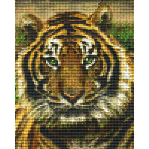Pixelvorlage Tiger