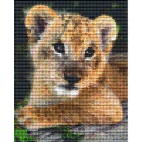 Pixelvorlage Löwe