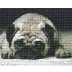 Pixel Vorlage Hund