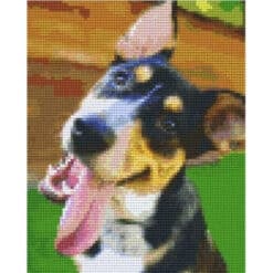 Pixel Vorlage Hund