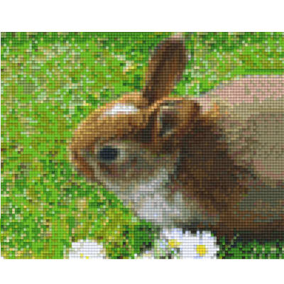 Pixel Vorlage Hase