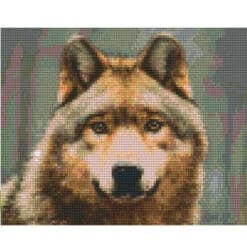 Pixel Vorlage Wolf