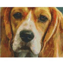 Pixel Vorlage Hund