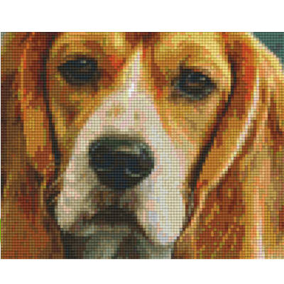 Pixel Vorlage Hund