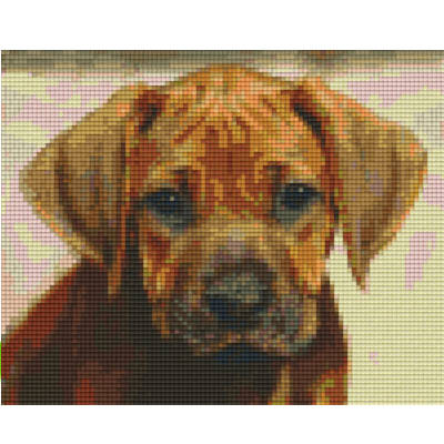 Pixel Vorlage Hund
