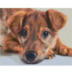 Pixel Vorlage Hund