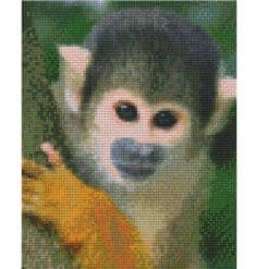 Pixel Vorlage Affe