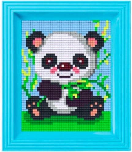 Pixelhobby Panda mit Rahmen