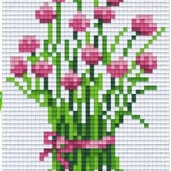 Pixel Vorlage Blume