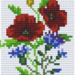 Pixel Vorlage Blume