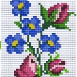 Pixel Vorlage Blume
