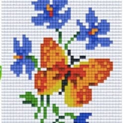 Pixel Vorlage Blume