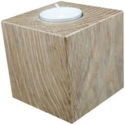 Teelicht Holzwürfel Eiche