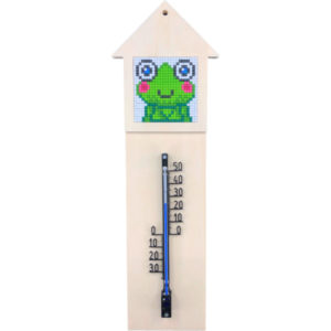 Thermometer Station Holz