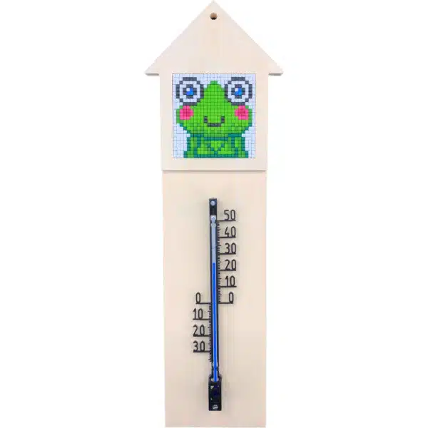 Thermometer Station Holz