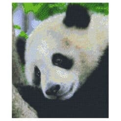 Pixel Vorlage Panda