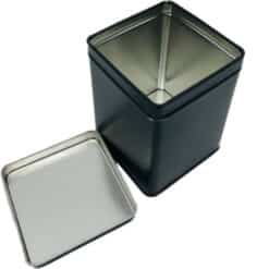 Blechdose schwarz