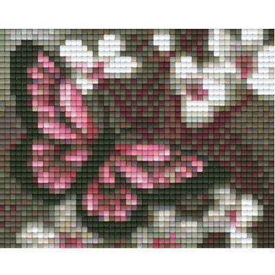 Pixel Vorlage Schmetterling