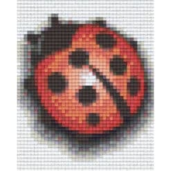 Pixelhobby Vorlage Marienkäfer