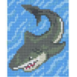 Pixel Vorlage Hai