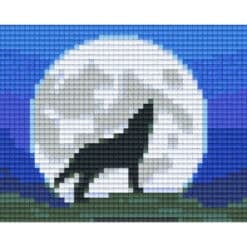 Gratis Vorlage Pixeln Wolf