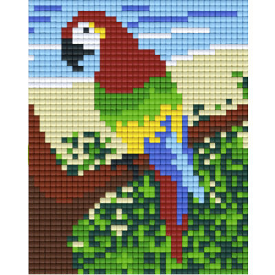 Gratis Vorlage Pixeln Papagei