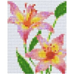 Pixel Vorlage Lilie