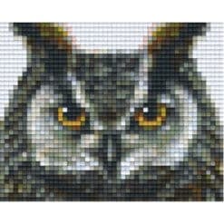 Pixelvorlage Eule