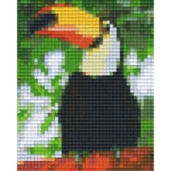 Pixelvorlage Tukan