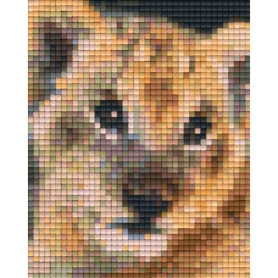 Pixelvorlage Löwe