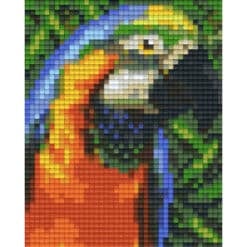 Pixelvorlage Papagei