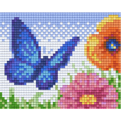 Pixelvorlage Schmetterling