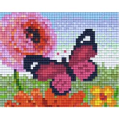 Pixelvorlage Schmetterling