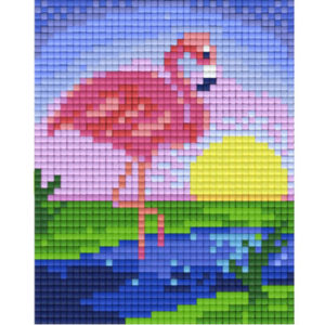 Gratis Vorlage Pixeln Flamingo