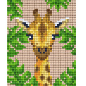 Gratis Pixel Vorlage Giraffe