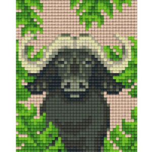 Gratis Pixel Vorlage Büffel