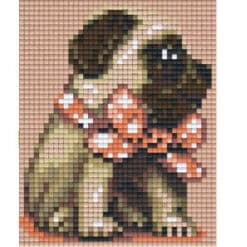 Gratis Vorlage Pixeln Mops