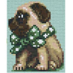 Pixel Vorlage Mops
