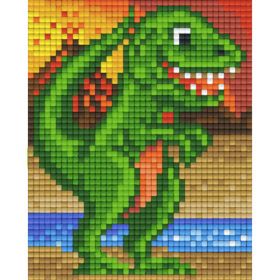 Gratis Vorlage Pixeln Dinosaurier