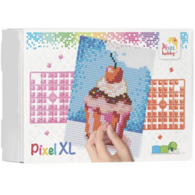 XL Pixel Bild Cupcake