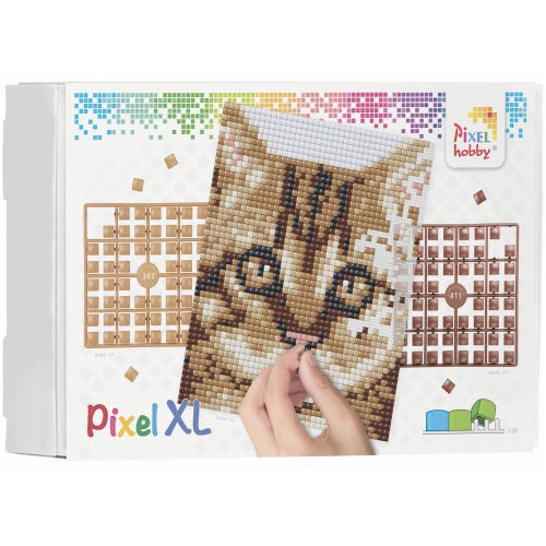 XL Pixel Bild Katze