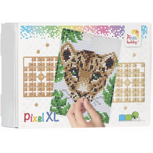 XL Pixel Bild Leopard