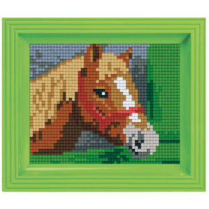 Pixel Geschenkset im Rahmen Pferd