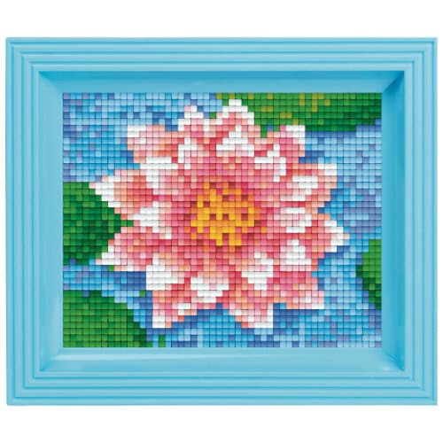 Pixelbild mit Rahmen Wasser Blume