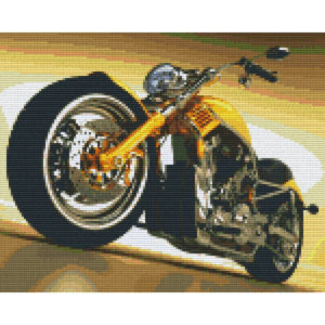 Pixelbild Vorlage Motorrad
