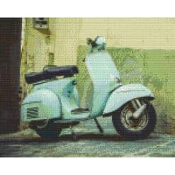 Pixelbild Vespa mit 9 Basisplatten